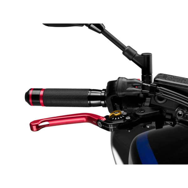 Puig Folding V3 Brake (Red Lever With Blue Selector) Gold